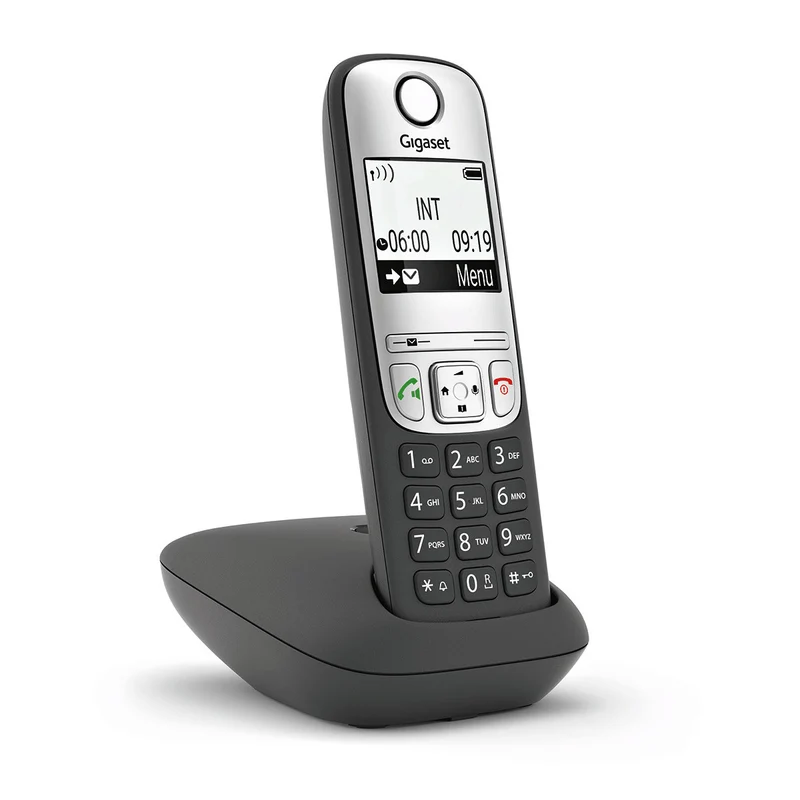 Gigaset A690 Telefono cordless analogico con vivavoce, nero e argento, raggio 300m