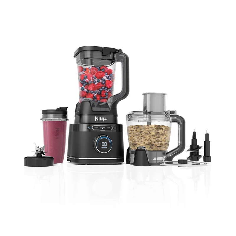 Ninja TB401EU Frullatore e Processore Detect 1200W 2,1L Nero 10 Velocità con Pulse