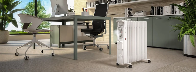 Olimpia Splendid Humi 13 Riscaldatore elettrico a olio 2500W 13 elementi umidificatore bianco