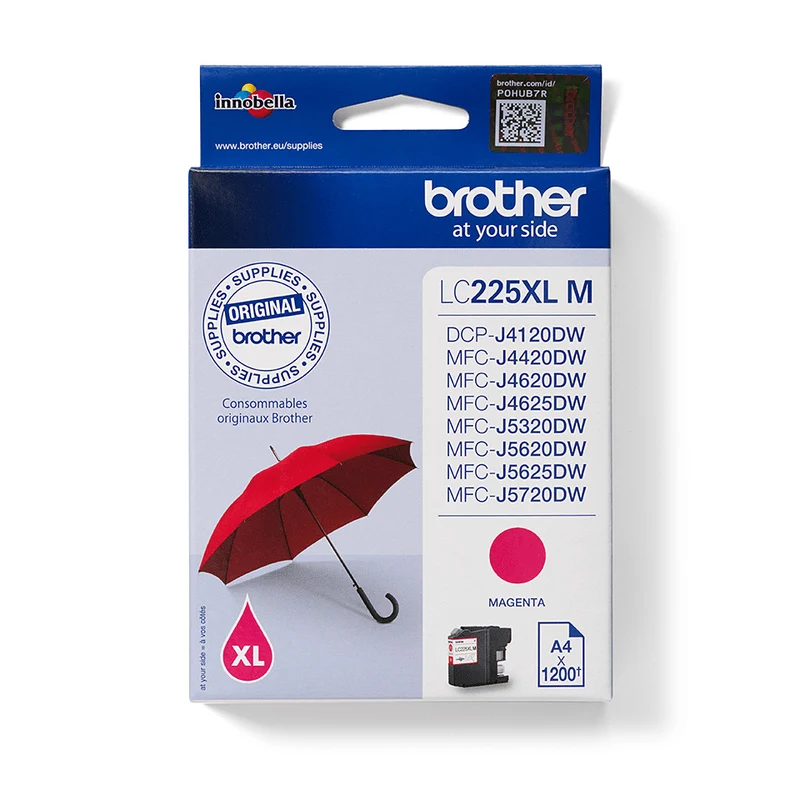 Brother Cartuccia d'inchiostro LC225XLM Magenta Originale 1200 pagine