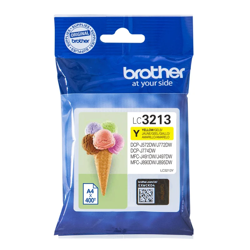 Brother LC3213Y Cartuccia d'Inchiostro Originale Giallo 400 pagine per DCP/MFC