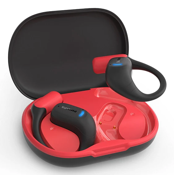 Philips Auricolari True Wireless TAA6709BK/00 Sportivi Nero/Rosso Bluetooth 5.3 IP55
