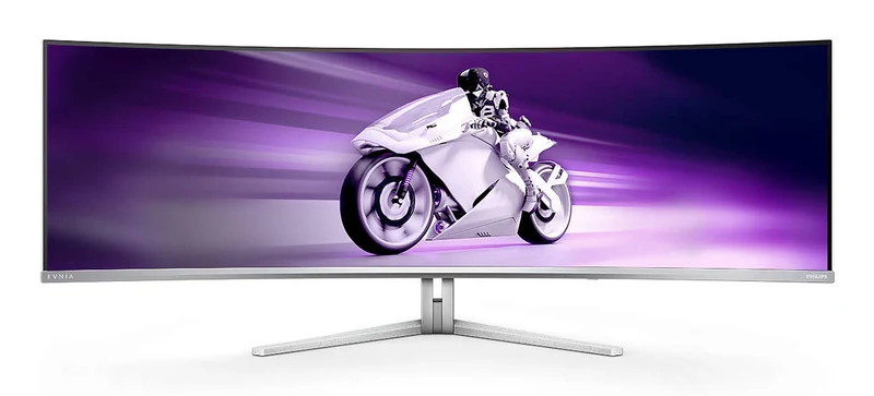 Philips Evnia 49M2C8900L Monitor Gaming 49" QD-OLED Curvo Dual QHD 144Hz Bianco