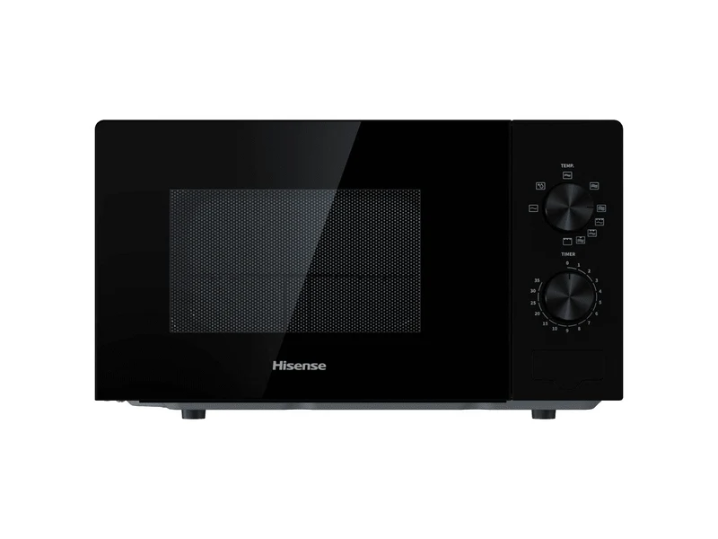 Hisense H20MOBP1G Microonde con Grill 20L 700W Nero Superficie Piana Manopola