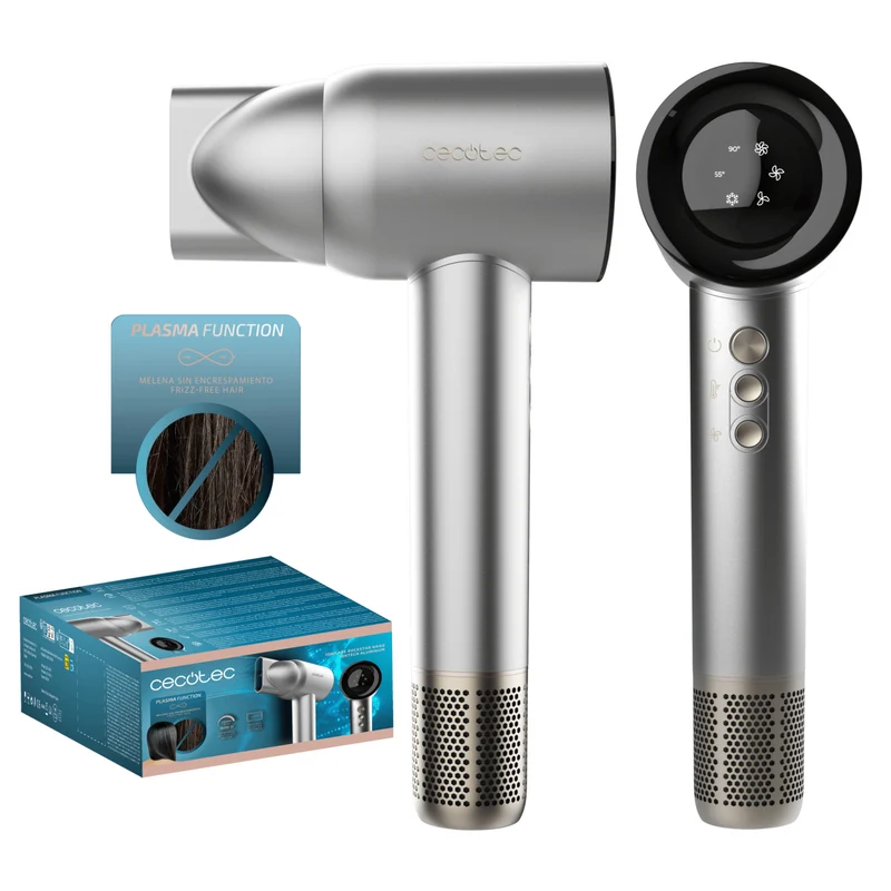 Cecotec Asciugacapelli IoniCare RockStar Nano 1600W Alluminio 3 Velocità e Temperature