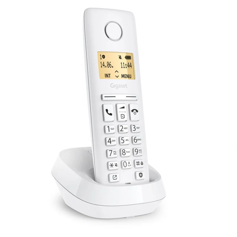 Gigaset PURE 100 Telefono Cordless DECT Bianco con Identificatore Chiamata e Vivavoce