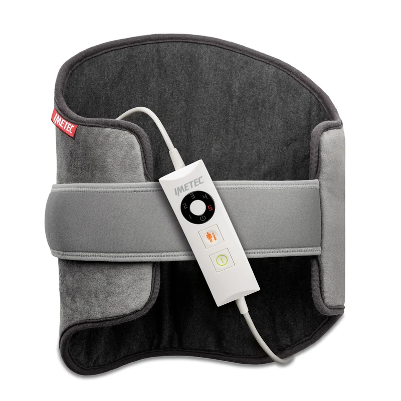 Imetec Intellisense Lumbar 16963 Cuscinetto Riscaldante Lombare 61x38cm 5 Temperature Grigio