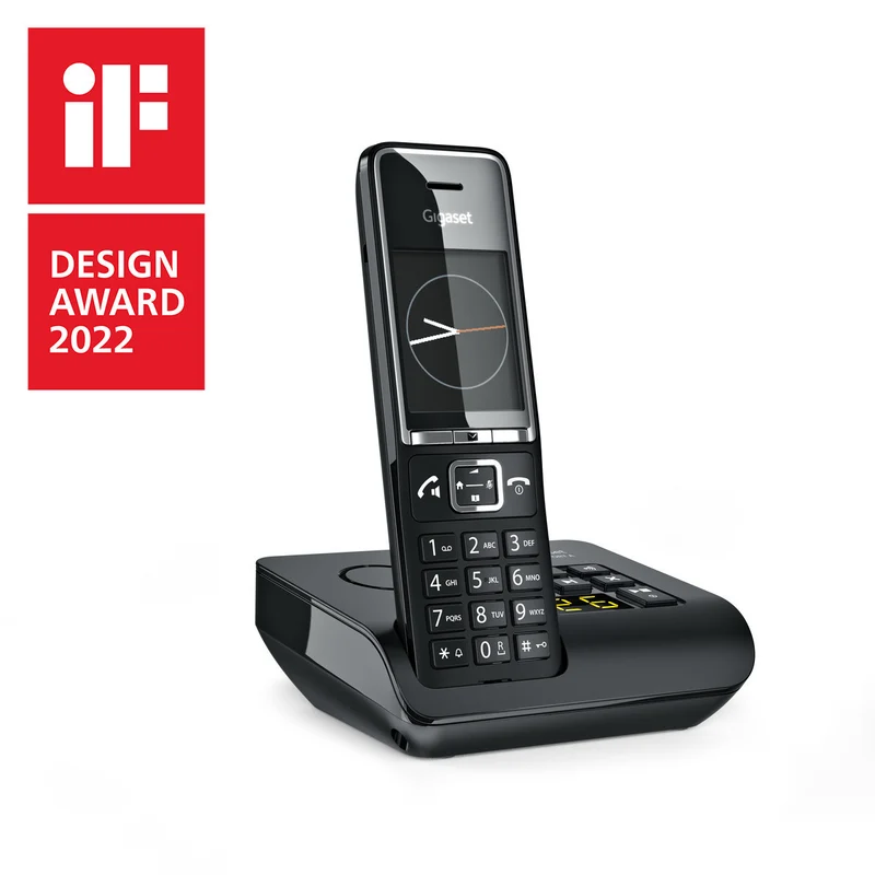Gigaset COMFORT 550A Telefono Cordless DECT Nero con Segreteria e Display 2.2"