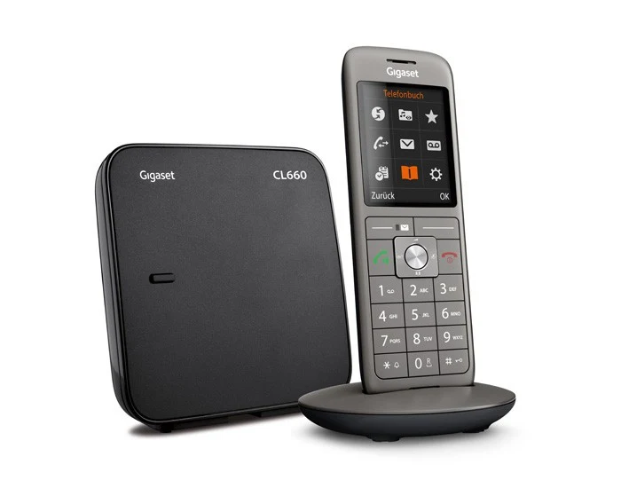 Gigaset CL660 Telefono Cordless DECT Antracite Display 2.4" Vivavoce Rubrica 400