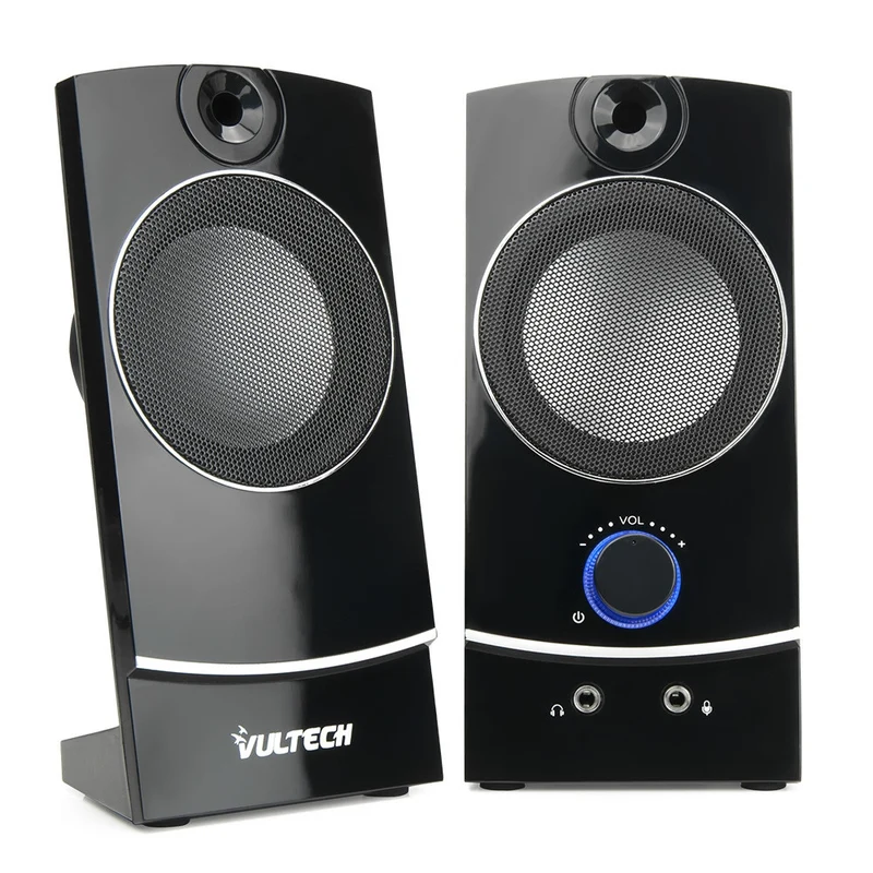 Vultech SP-330 Casse Acustiche PC 2.0 3W RMS USB Autoalimentate Nero