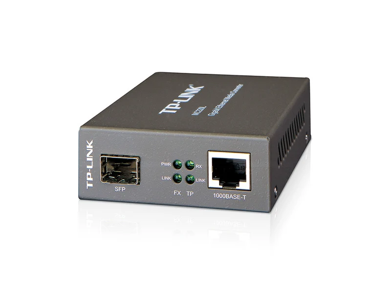 TP-Link MC220L Convertitore Media Gigabit Ethernet Cablato Nero 1000Mbit/s 10000m