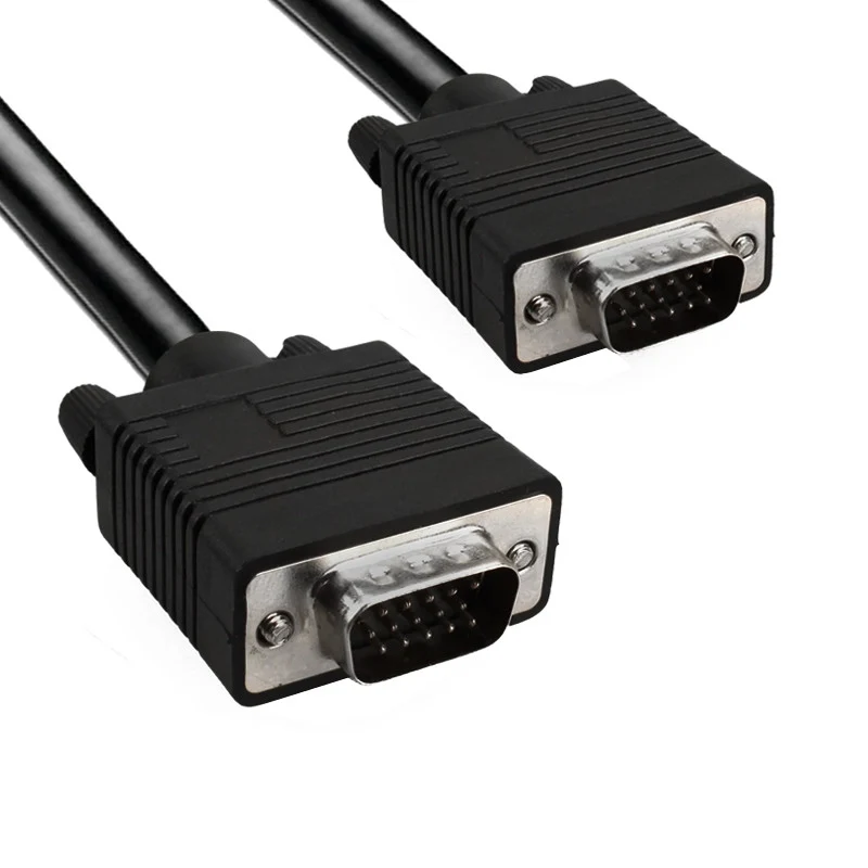 Vultech Cavo VGA SVM02 1,8m Nero Connettori Maschio/Maschio Contatti Placcati Argento