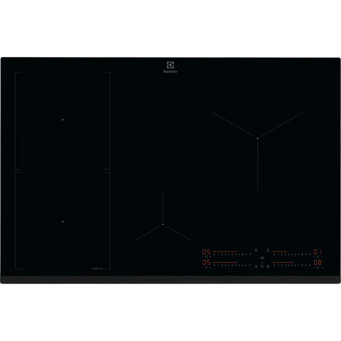 Electrolux EIS82453 Piano Cottura Induzione 80cm 4 Fornelli Nero da Incasso Serie 700