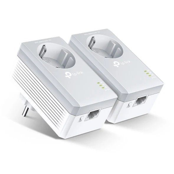 TP-Link Adattatore PowerLine 600 Mbit/s Ethernet Kit 2 pezzi TL-PA4010P
