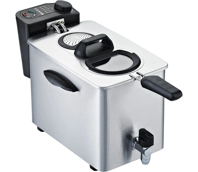 RGV Friggitrice FRY TYPE4L 4L 2500W Nero e Acciaio inox Singola