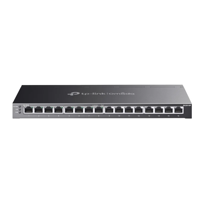 TP-Link Omada SG2016P Switch di Rete Gestito 16 Porte Gigabit 8 PoE+ L2/L2+