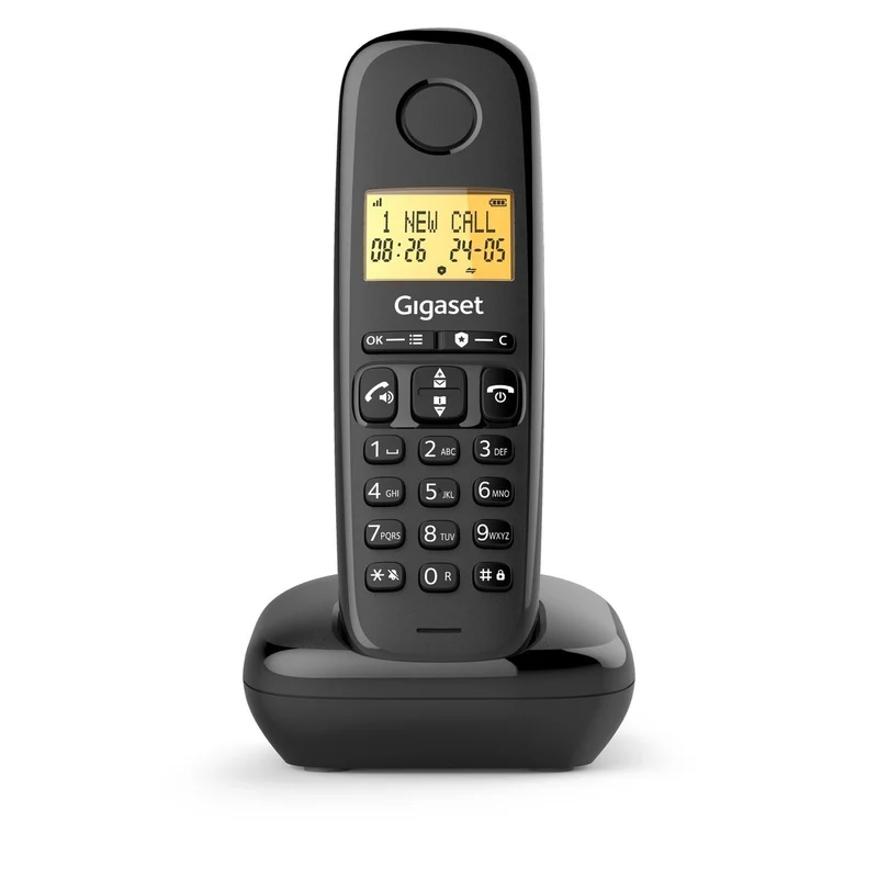 Gigaset Telefono Cordless Basic 100 S30852-H3206-D201 Nero