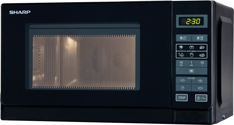 Sharp Microonde R242BKW Solo 20L 800W Nero - Elettrodomestico da Cucina