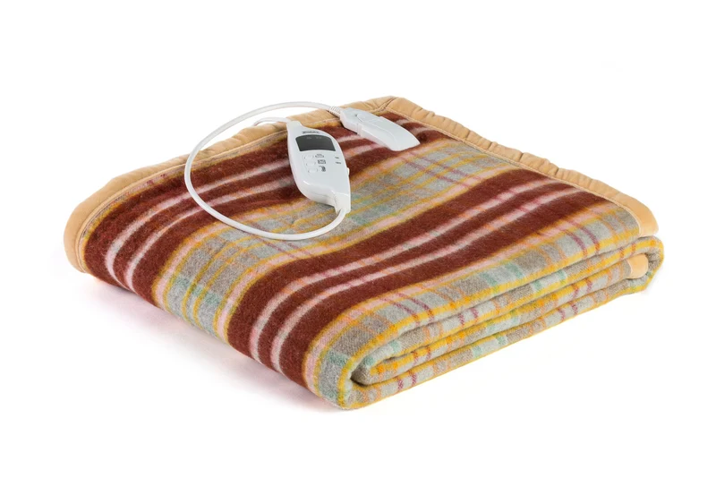 Lancalor Elettrocoperta ELCO3P1T40E 1 Piazza e Mezzo 190x170 cm Lana 40% 7 Temperature Timer Spegnimento Automatico