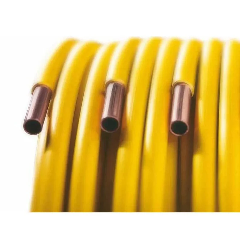 Europa Metalli Tubo Rame Isolato Polietilene 1/4" 1mm - Rotolo 50 mt per Climatizzazione e Refrigerazione