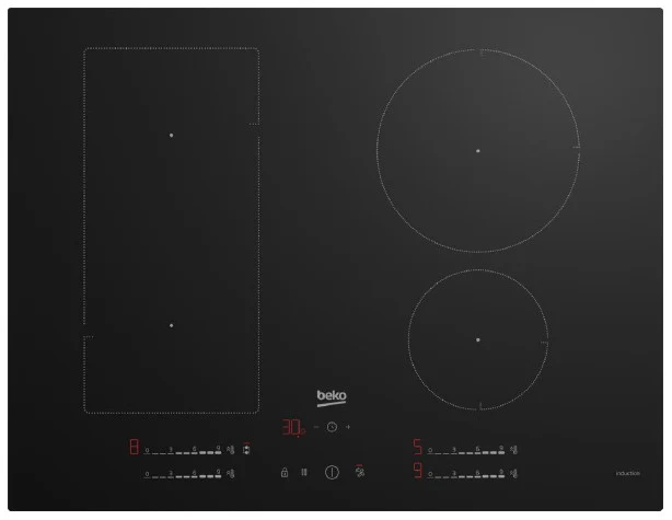 Beko HII74700UF Piano cottura Induzione Nero