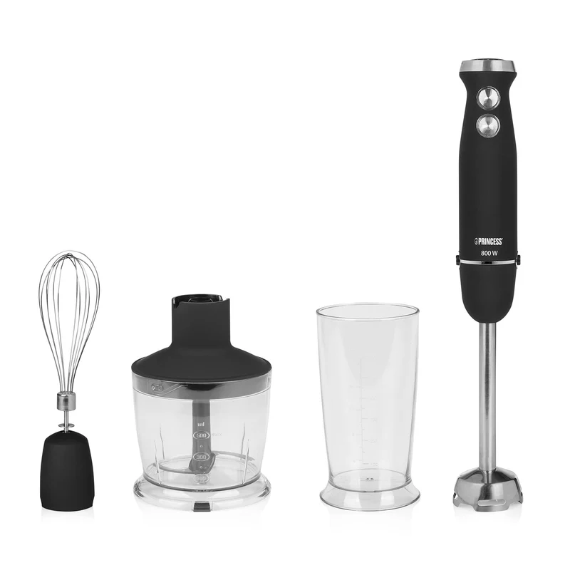 Princess Set Frullatore ad Immersione 221220 800W 25 Velocità Nero