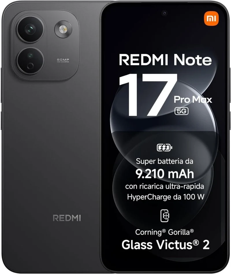 Xiaomi Redmi Note 17 Pro Max 5g 8gb / 256gb - Black - Europa