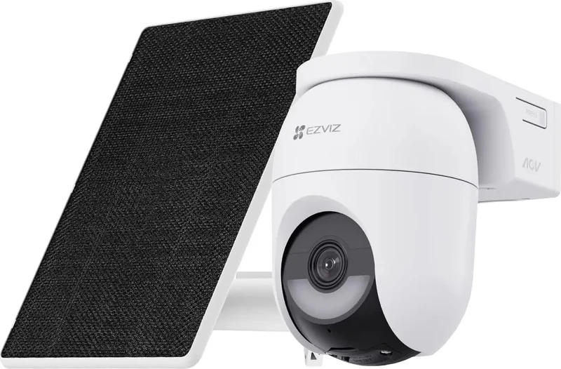 EZVIZ Telecamera Wi-Fi Esterno HB8 Lite 4G CS-HB8C/SP-R100 2K+ 4MP PTZ 360° Batteria Pannello Solare IP65