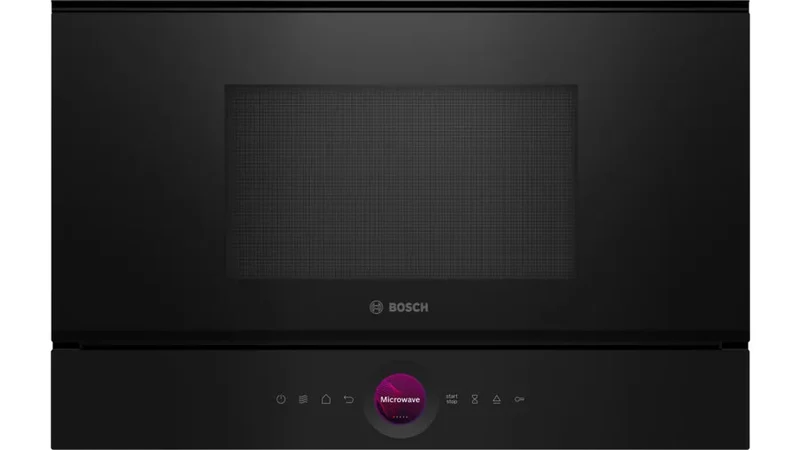 Bosch Serie 8 BFL7221B1 Microonde da Incasso 21L 900W Nero Touch Control