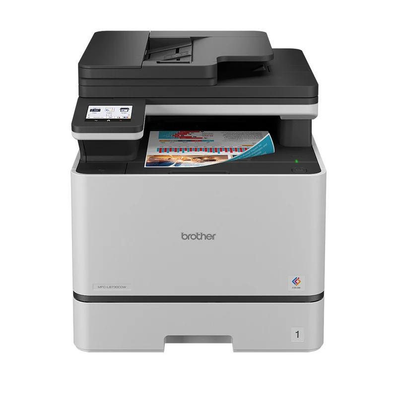 Brother Stampante Multifunzione Laser a Colori MFC-L8730CDW A4 4in1 31 ppm Fronte/Retro ADF 80 fogli Touchscreen Wi-Fi LAN USB NFC