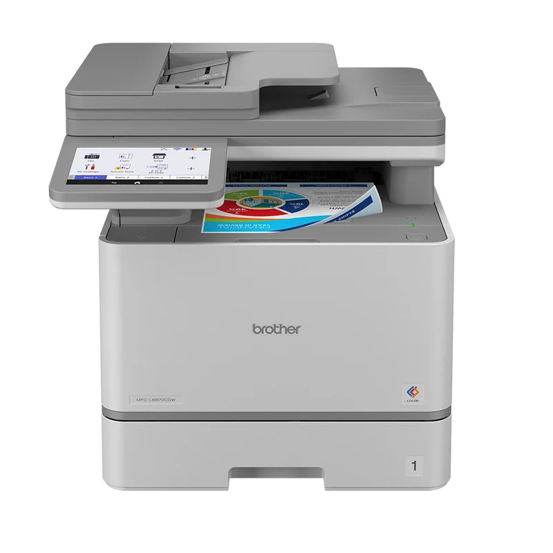 Brother Stampante Multifunzione Laser a Colori MFC-L8970CDW A4 31 ppm Stampa Copia Scansione Fax Fronte/Retro Wi-Fi LAN NFC USB Touchscreen 7"