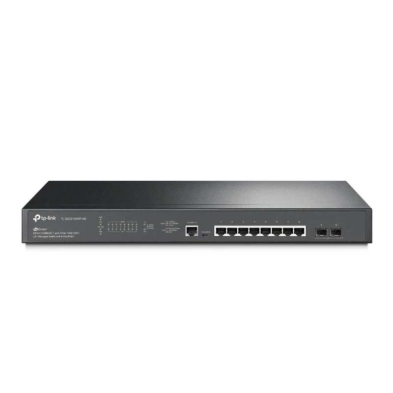 TP-Link Omada Switch Gestito L2+ TL-SG3210XHP-M2 8 Porte 2.5G PoE+ 240W 2 Slot SFP+ 10GE Rack