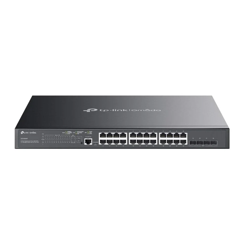TP-Link Switch Gestito L2+ TL-SG3428XMP 24 Porte Gigabit PoE+ 384W 4 Slot SFP+ 10G Rack 19"