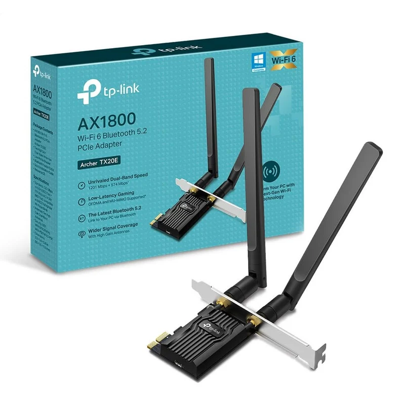 TP-LINK Archer TX20E Adattatore PCI Express Wi-Fi 6 AX1800 Bluetooth 5.2