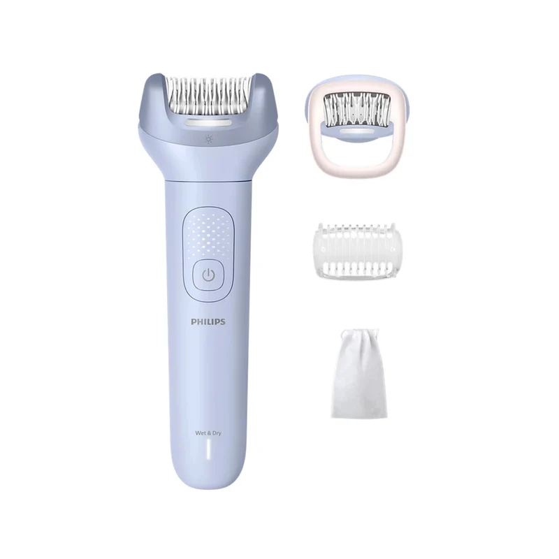 Philips Epilatore Series 8000 BRE708/00 Senza Filo Wet & Dry 32 Pinzette 2 Velocità 60 min Blu