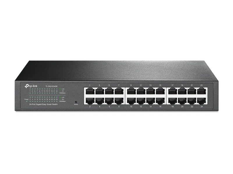 TP-Link TL-SG1024DE Switch di Rete Gestito 24 Porte Gigabit Ethernet Rack 1U Nero