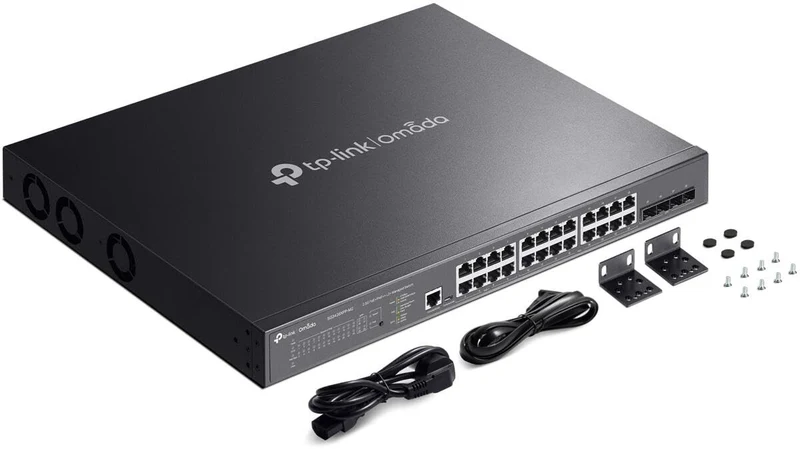 TP-Link Omada SG3428XPP-M2 Switch Gestito L2+ 24 Porte 2.5G PoE++ 500W 4 Slot SFP+ 10G 1U Rack