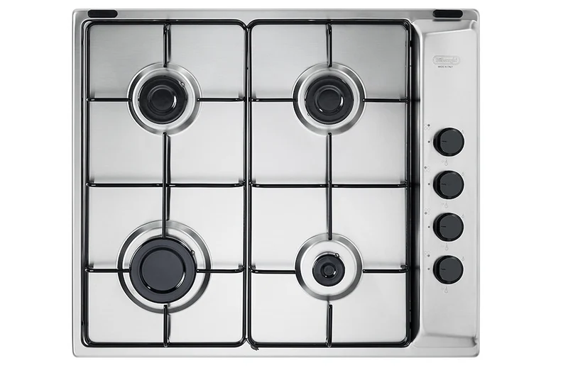De Longhi HDG46SC Piano Cottura a Gas 60 cm 4 Fuochi Acciaio Inox Griglie Smaltate