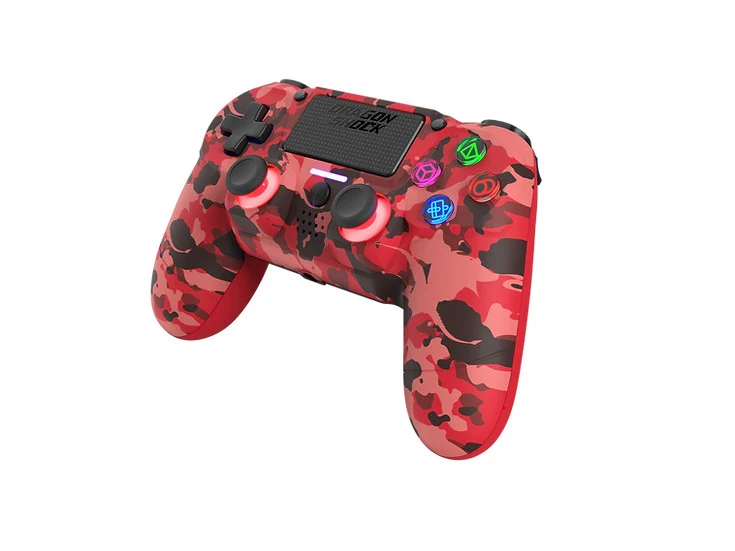 Dragonshock Mizar Gamepad Bluetooth Wireless PS4 Analogico/Digitale Mimetico Rosso