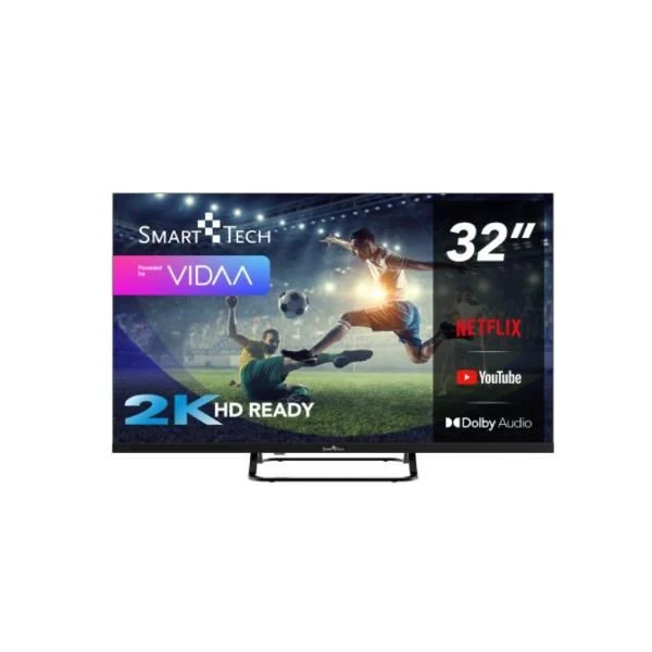 Smart Tech TV LED 32" HD Ready 32HV02V Modalità Hotel VIDAA 3 HDMI 2 USB