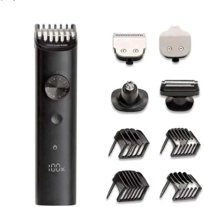 Xiaomi Grooming Kit Pro Rasoio Trimmer Uomo, Batteria Litio 90 min, Acciaio Inox, Nero