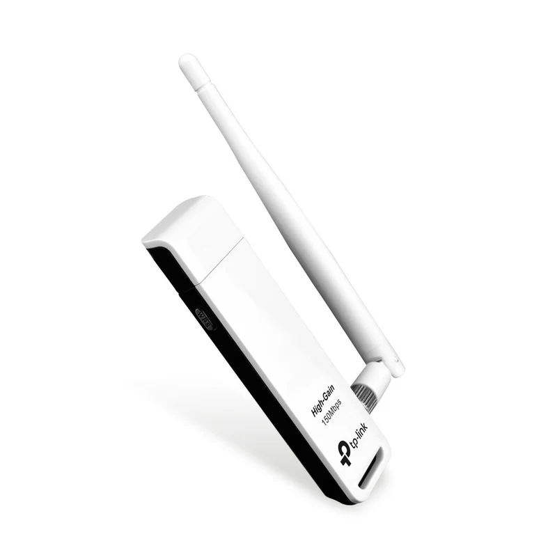TP-Link TL-WN722N Adattatore USB Wi-Fi N150 2.4GHz Antenna Esterna 4dBi Nero