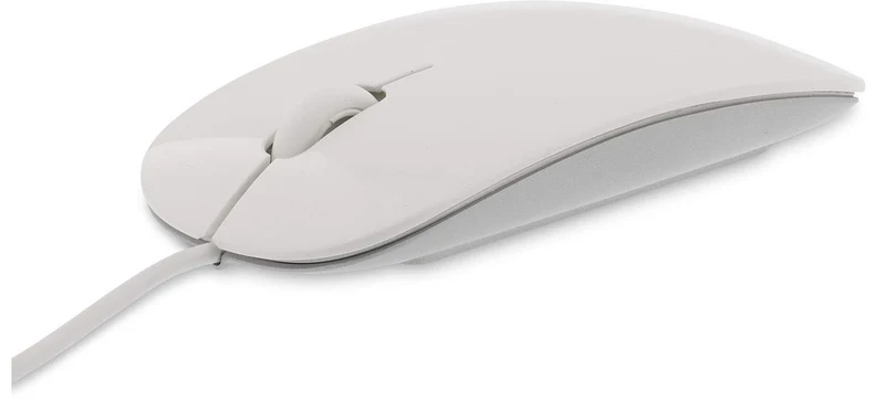 LMP Easy Mouse USB-C/USB-A 2 in 1 Ottico 1600 DPI 2 Pulsanti con Rotella Bianco/Alluminio