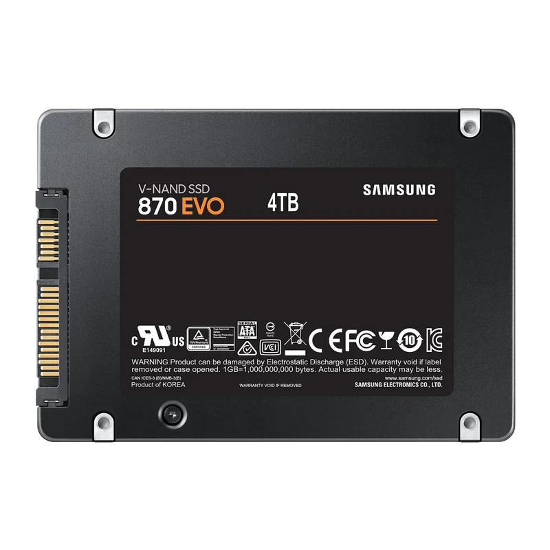 Samsung 870 EVO SSD 4 TB 2.5" SATA III per PC e Portatili