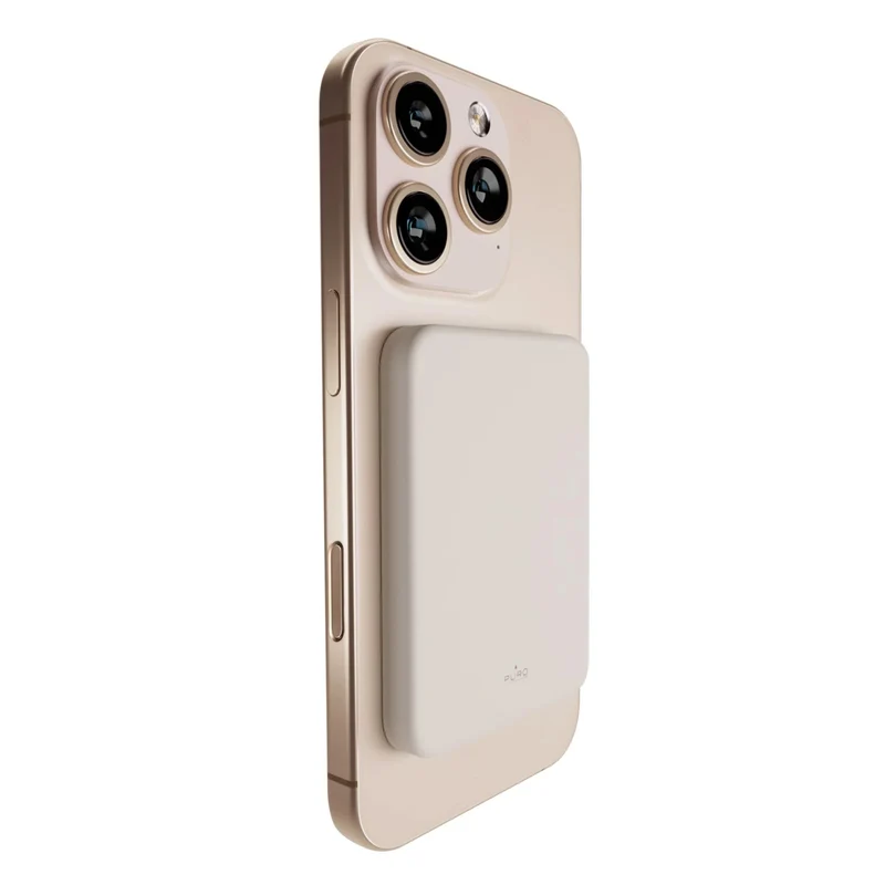 PURO Power Bank Mini Power Mag 4200mAh MagSafe USB-C iPhone 12/13/14/15 Sandshell