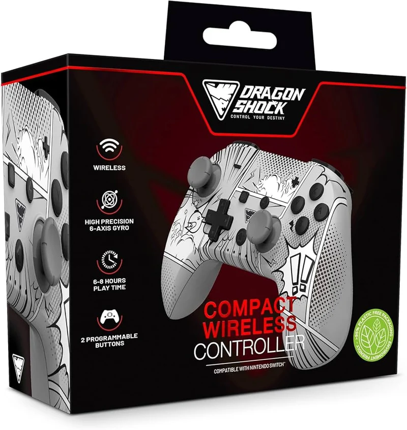 DragonShock Bundle Controller Wireless Bluetooth PopTop Manga per Nintendo Switch e Switch OLED + Assassin's Creed: The Ezio Collection