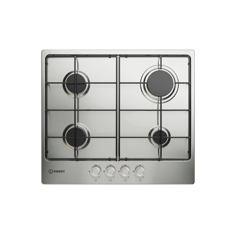 Indesit THP 642 IX/I Piano Cottura a Gas 4 Fuochi Inox 60 cm
