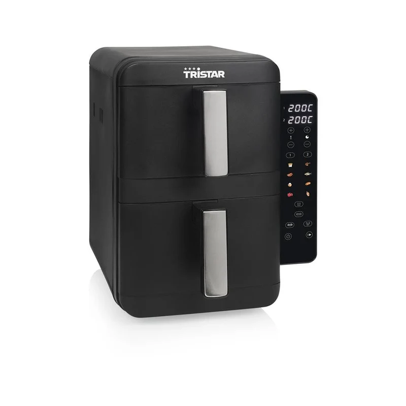 Tristar Friggitrice ad Aria Calda FR-9074 9L Doppia Zona 2400W Nero/Grigio