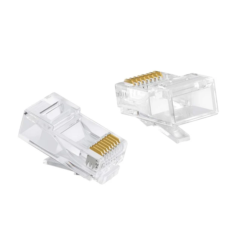 VulTech SN21406 Connettori RJ45 Pass-Through Cat.6 UTP 8P8C - 50 pezzi