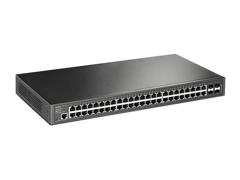 TP-Link Switch Gestito T2600G-52TS V3 L2+ 48 Porte Gigabit Ethernet 4 Slot SFP Rack 1U